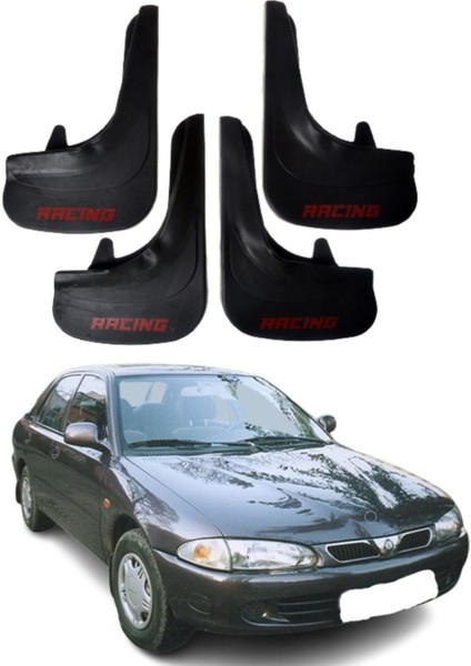 Proton 416 Uyumlu Racing Yazılı 4'lü Tozluk Çamurluk Paçalık Modifiye