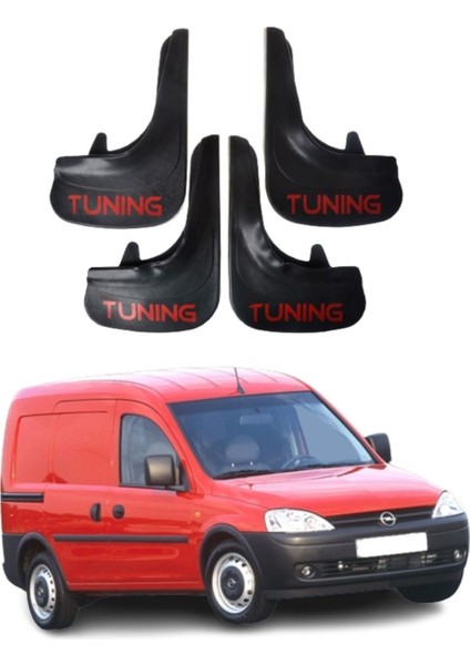 Opel Combo 2001-2013 Uyumlu Tuning Yazılı 4'lü Tozluk Çamurluk Paçalık Modifiye
