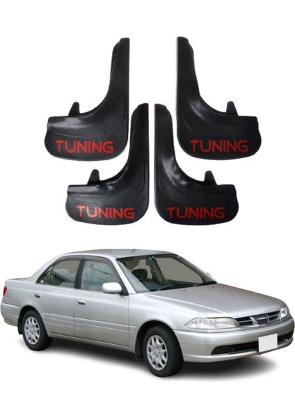 Toyota Carina Uyumlu Tuning Yazılı 4'lü Tozluk Çamurluk Paçalık Modifiye