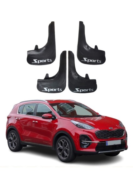 Kia Sportage Uyumlu Sports Yazılı 4'lü Tozluk Çamurluk Paçalık Modifiye