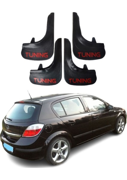 Opel Astra H Hb 2004-2015 Uyumlu Tuning Yazılı 4'lü Tozluk Çamurluk Paçalık Modifiye