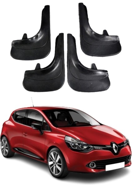 Renault Clio 4 Uyumlu 4'lü Tozluk Çamurluk Paçalık Modifiye