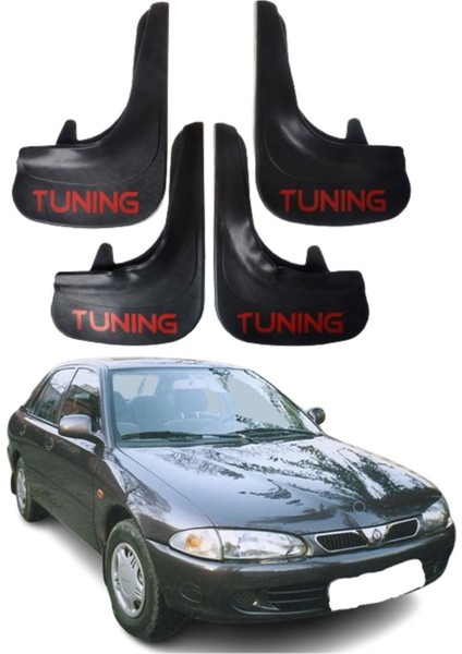 Proton 416 Uyumlu Tuning Yazılı 4'lü Tozluk Çamurluk Paçalık Modifiye