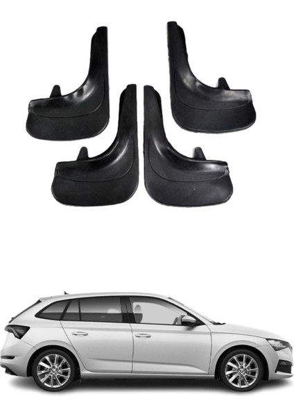 Skoda Scala Uyumlu 4'lü Tozluk Çamurluk Paçalık Modifiye