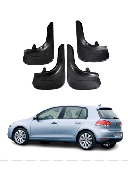 Volkswagen Golf 6 Uyumlu 4'lü Tozluk Çamurluk Paçalık Modifiye