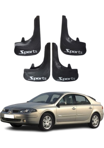 Renault Laguna 2 Uyumlu Sports Yazılı 4'lü Tozluk Çamurluk Paçalık Modifiye