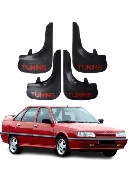 Renault R 21 Tüm Kasalara Uyumlu Tuning Yazılı 4'lü Tozluk Çamurluk Paçalık Modifiye