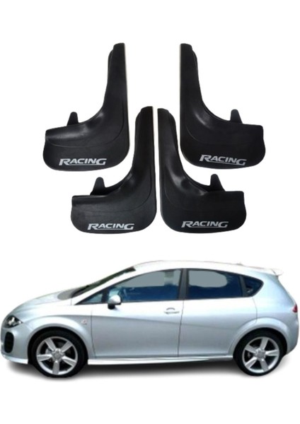 Seat Leon Uyumlu Racing Yazılı 4'lü Tozluk Çamurluk Paçalık Modifiye