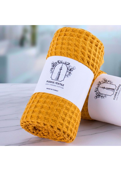 Lüks Waffle El Havlusu Seti 3 Adet, 40X80CM 100% Pamuk Yüksek Kaliteli Çabuk Kuruyan Waffle Havl
