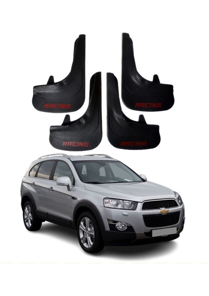 Chevrolet Captiva Uyumlu Racing Yazılı 4'lü Tozluk Çamurluk Paçalık Modifiye