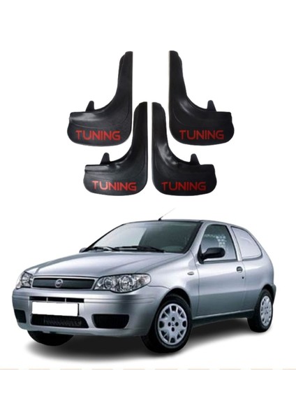 Fiat Palio Van Tüm Kasalara Uyumlu Tuning Yazılı 4'lü Tozluk Çamurluk Paçalık Modifiye