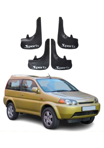 Honda Hrv 1998-2006 Uyumlu Sports Yazılı 4'lü Tozluk Çamurluk Paçalık Modifiye