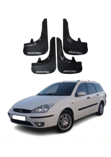 Ford Focus 1 Stw Uyumlu Racing Yazılı 4'lü Tozluk Çamurluk Paçalık Modifiye
