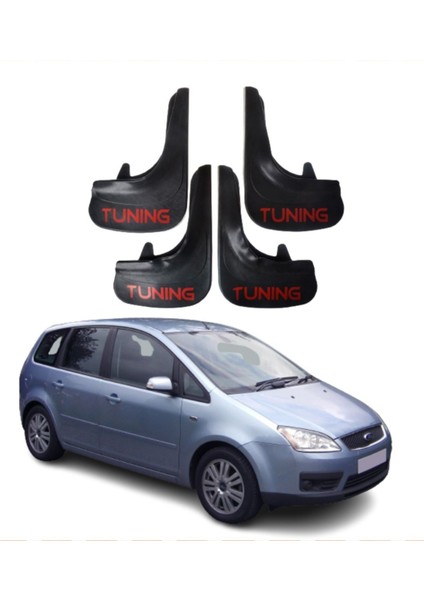 Ford C Max Uyumlu Tuning Yazılı 4'lü Tozluk Çamurluk Paçalık Modifiye