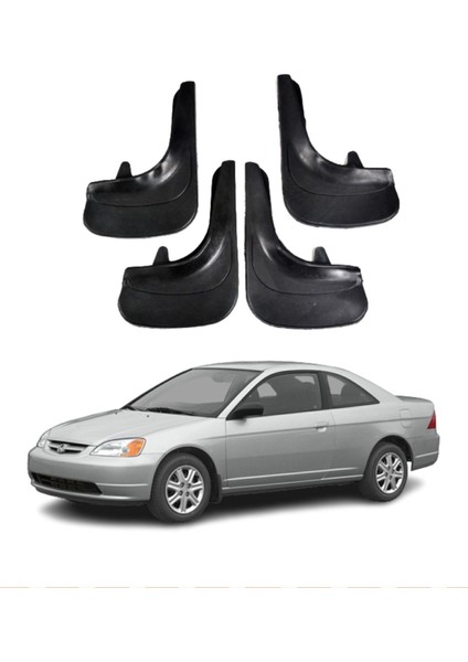 Honda Civic 2001-2007 Uyumlu 4'lü Tozluk Çamurluk Paçalık Modifiye