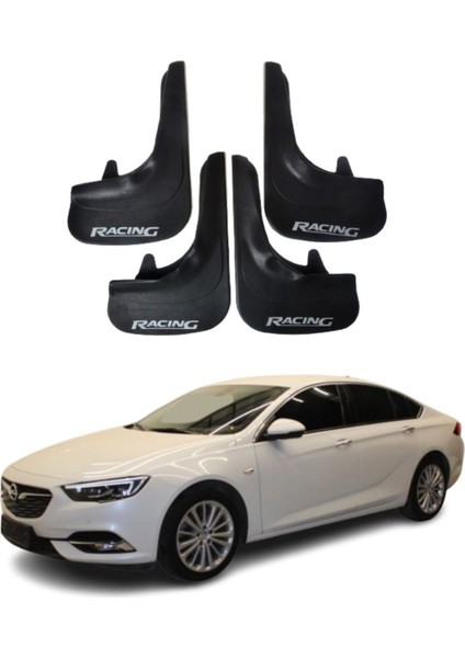 Opel Insignia Tüm Kasalara Uyumlu Racing Yazılı 4'lü Tozluk Çamurluk Paçalık Modifiye