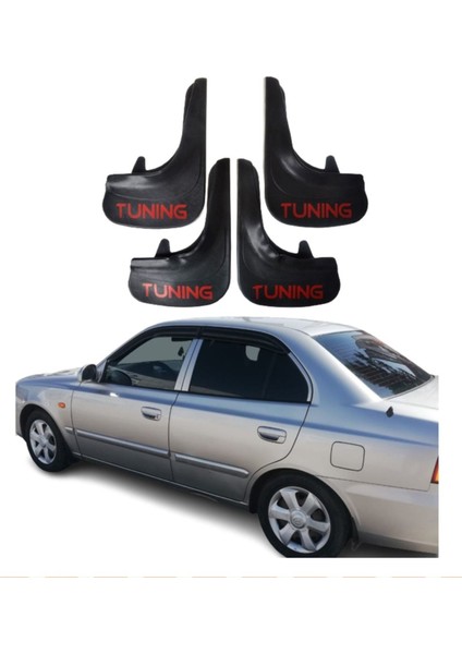 Hyundai Admira Uyumlu Tuning Yazılı 4'lü Tozluk Çamurluk Paçalık Modifiye