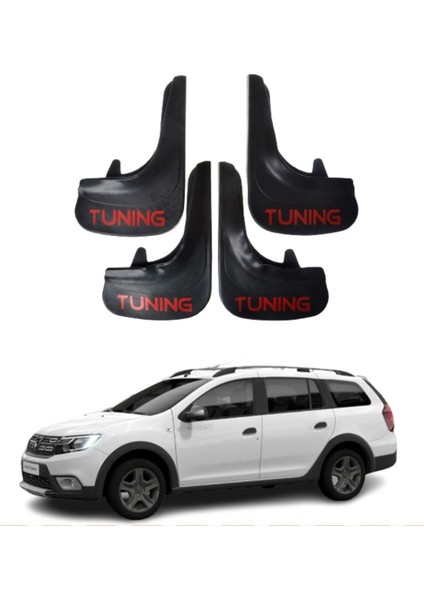 Dacia Logan Mcv Tüm Kasalara Uyumlu Tuning Yazılı 4'lü Tozluk Çamurluk Paçalık Modifiye