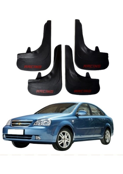 Chevrolet Lacetti Sd Uyumlu Racing Yazılı 4'lü Tozluk Çamurluk Paçalık Modifiye