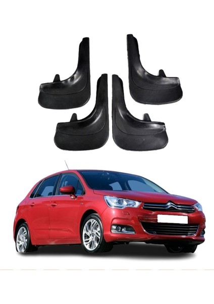 Citroen C4 11 ve Sonrası Uyumlu 4'lü Tozluk Çamurluk Paçalık Modifiye