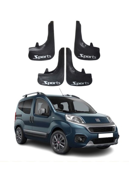 Fiat Fiorino Tüm Kasalara Uyumlu Sports Yazılı 4'lü Tozluk Çamurluk Paçalık Modifiye