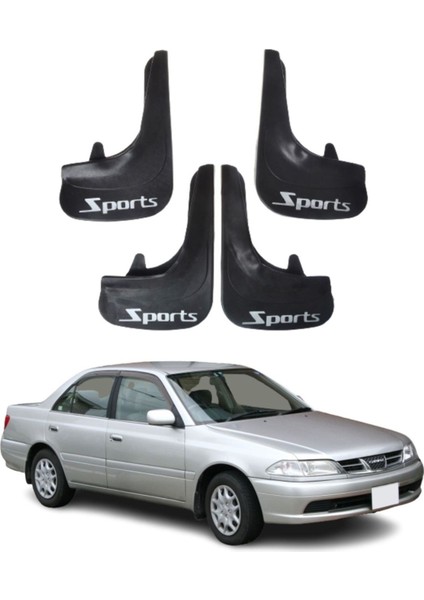 Toyota Carina Uyumlu Sports Yazılı 4'lü Tozluk Çamurluk Paçalık Modifiye