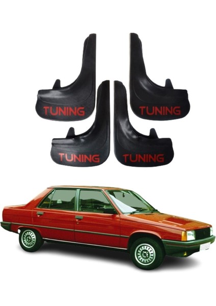 Renault R9 Uyumlu Tuning Yazılı 4'lü Tozluk Çamurluk Paçalık Modifiye
