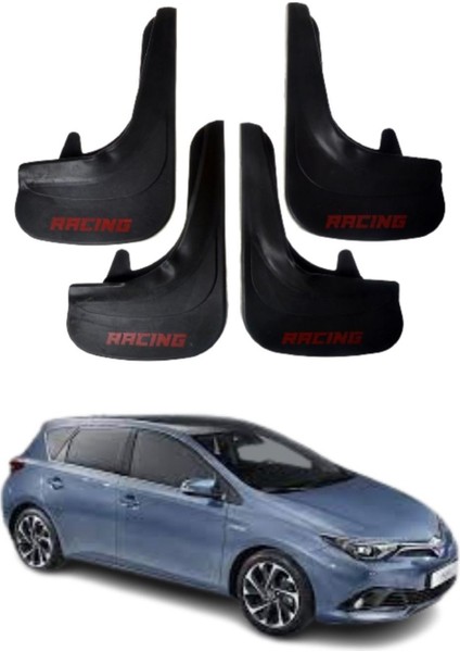 Toyota Auris Uyumlu Racing Yazılı 4'lü Tozluk Çamurluk Paçalık Modifiye