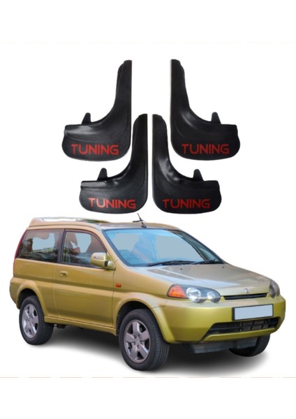 Honda Hrv 1998-2006 Uyumlu Tuning Yazılı 4'lü Tozluk Çamurluk Paçalık Modifiye