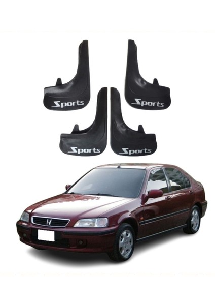 Honda Civic Euro Sd 2006-2001 Uyumlu Sports Yazılı 4'lü Tozluk Çamurluk Paçalık Modifiye