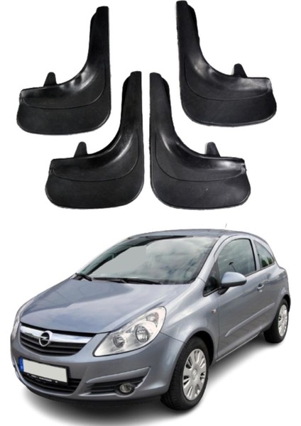 Opel Corsa D-E 2007-2014 Uyumlu 4'lü Tozluk Çamurluk Paçalık Modifiye