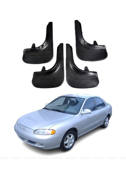 Hyundai Elentra 1996-2001 Uyumlu 4'lü Tozluk Çamurluk Paçalık Modifiye