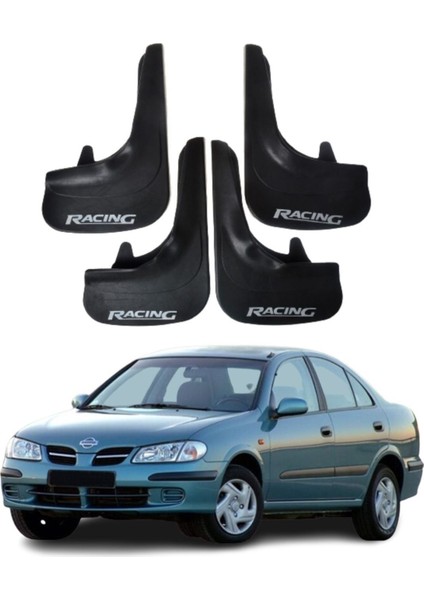 Nissan Almera Uyumlu Racing Yazılı 4'lü Tozluk Çamurluk Paçalık Modifiye