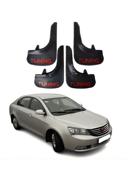 Geely Emgrand Uyumlu Tuning Yazılı 4'lü Tozluk Çamurluk Paçalık Modifiye