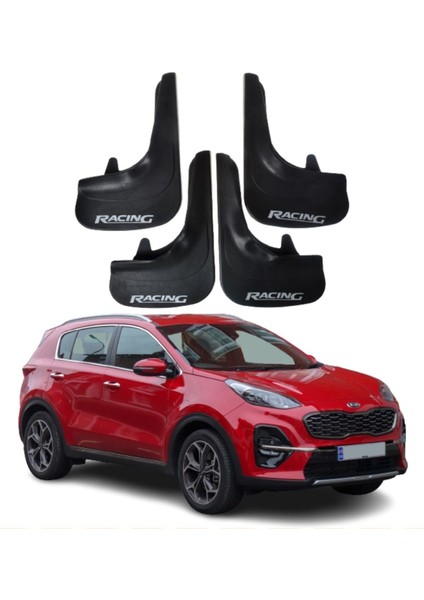 Kia Sportage Uyumlu Racing Yazılı 4'lü Tozluk Çamurluk Paçalık Modifiye