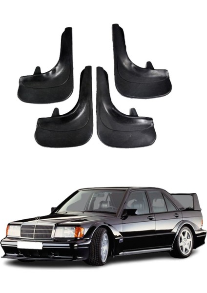 Mercedes 190 E Uyumlu 4'lü Tozluk Çamurluk Paçalık Modifiye