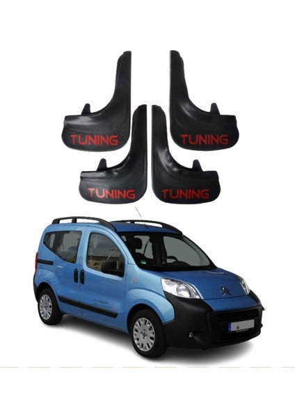 Citroen Nemo Uyumlu Tuning Yazılı 4'lü Tozluk Çamurluk Paçalık Modifiye