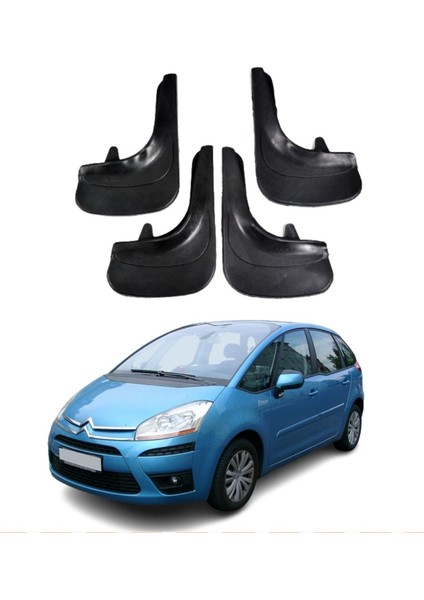 Citroen C4 04-11 Uyumlu 4'lü Tozluk Çamurluk Paçalık Modifiye
