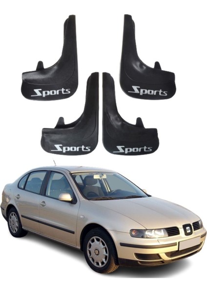Seat Toledo Uyumlu Sports Yazılı 4'lü Tozluk Çamurluk Paçalık Modifiye