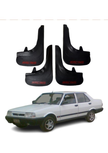 Fiat Şahin Uyumlu Racing Yazılı 4'lü Tozluk Çamurluk Paçalık Modifiye