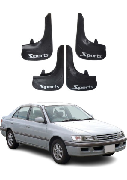 Toyota Corona Uyumlu Sports Yazılı 4'lü Tozluk Çamurluk Paçalık Modifiye