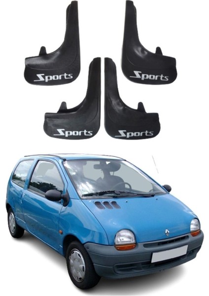 Renault Twingo Uyumlu Sports Yazılı 4'lü Tozluk Çamurluk Paçalık Modifiye