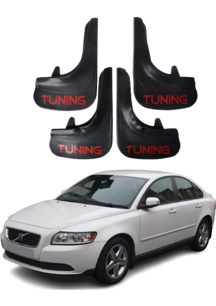 Volvo S 40 Uyumlu Tuning Yazılı 4'lü Tozluk Çamurluk Paçalık Modifiye