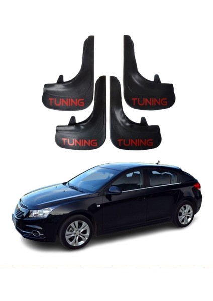Chevrolet Cruze Hb Tüm Kasalara Uyumlu Tuning Yazılı 4'lü Tozluk Çamurluk Paçalık Modifiye