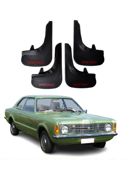 Ford Taunus Uyumlu Racing Yazılı 4'lü Tozluk Çamurluk Paçalık Modifiye