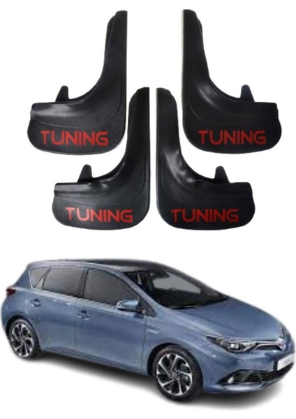 Toyota Auris Uyumlu Tuning Yazılı 4'lü Tozluk Çamurluk Paçalık Modifiye