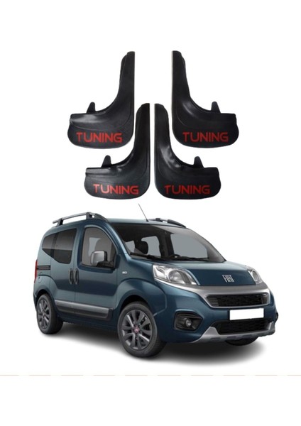 Fiat Fiorino Tüm Kasalara Uyumlu Tuning Yazılı 4'lü Tozluk Çamurluk Paçalık Modifiye
