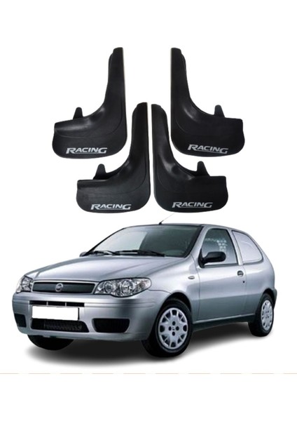 Fiat Palio Van Tüm Kasalara Uyumlu Racing Yazılı 4'lü Tozluk Çamurluk Paçalık Modifiye