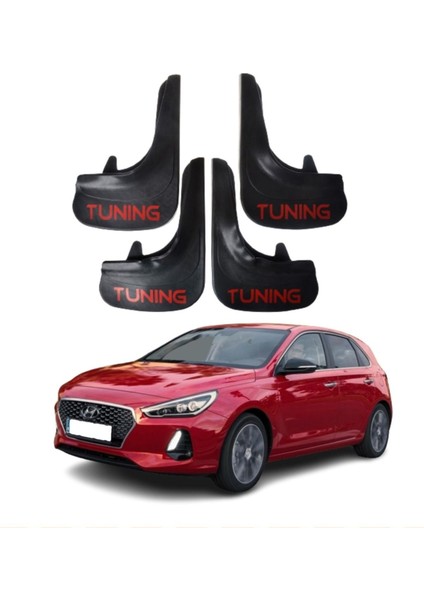 Hyundai I30 Uyumlu Tuning Yazılı 4'lü Tozluk Çamurluk Paçalık Modifiye