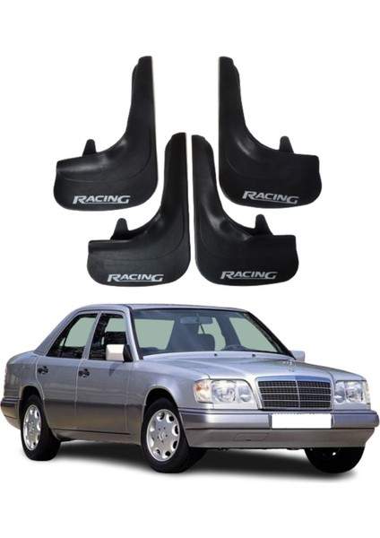 Mercedes 200E Uyumlu Racing Yazılı 4'lü Tozluk Çamurluk Paçalık Modifiye